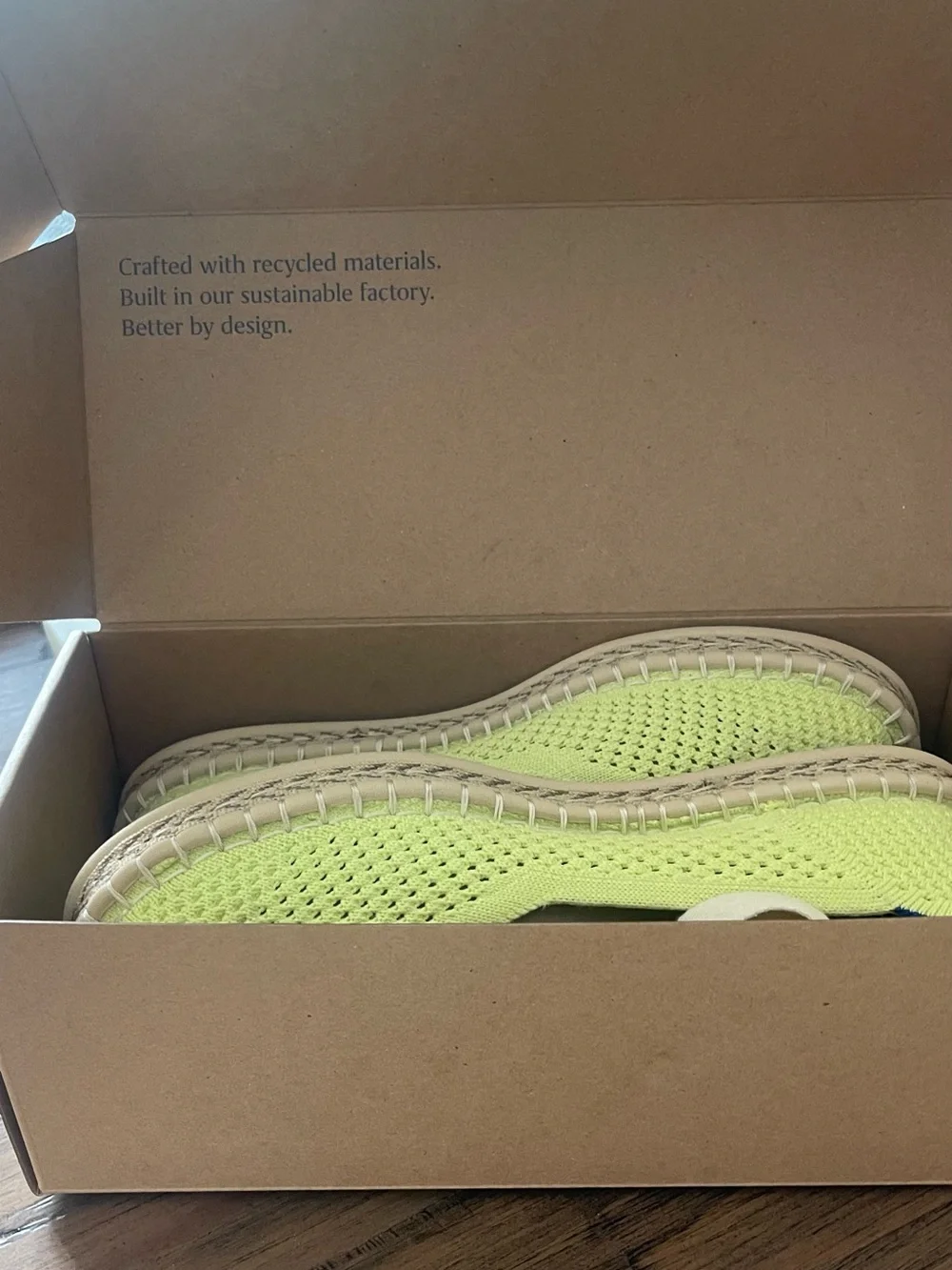 Rothy's Neon Lime Knit Espadrille Flats